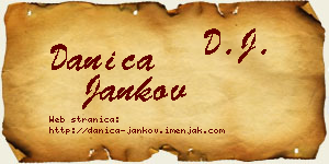 Danica Jankov vizit kartica